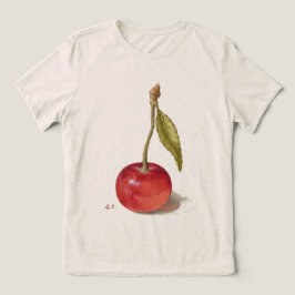 Vintage-Kirsche-Spaß-Illustration Grafik Tri-Blend Shirt