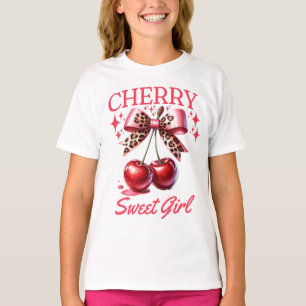 Vintage Kirsche und rosa Bukenkinder T-Shirt