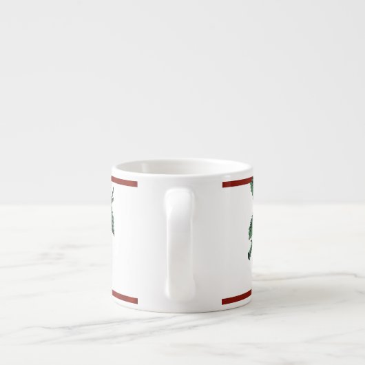 Vintage Kirschen Espressotasse (Rückseite)