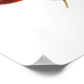 Vintage Kirschen Fruchtcotattcore Antiquitätenpost Poster (Ecke)