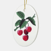 Vintage Kirschen Keramikornament (Links)