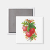 Vintage Kirschen Magnet (Vorderseite/Rückseite)