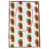 Vintage Kirschen Mittlere Geschenktüte (Vorderseite)