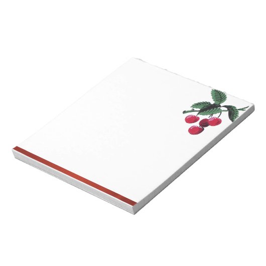 Vintage Kirschen Notizblock (Rotiert)
