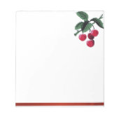 Vintage Kirschen Notizblock (Vorderseite)