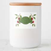 Vintage Kirschen Personalisiert Lebensmitteletikett (Vorderseite)