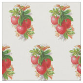 Vintage Kirschen Stoff (Nahaufnahme)