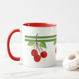 Vintage-Kirschen-Tasse Tasse