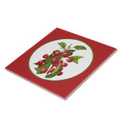 Vintage Kirschfrucht Fliese (Seite)