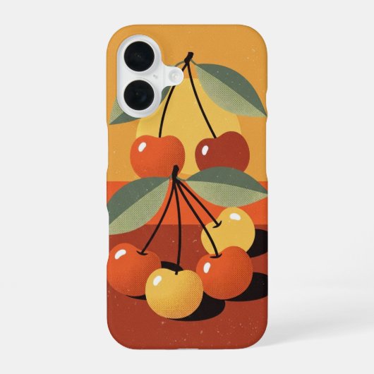 Vintage-Kirschstillleben iPhone 16 Hülle (Rückseite)