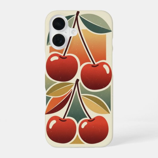 Vintage-Kirschstillleben iPhone 16 Hülle (Rückseite)