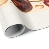 Vintage Kirschvielzahl-antike Kirschfrucht Geschenkpapier (Rolleneckpunkt)