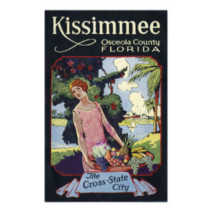 Vintage Kissimmee Osceola County Florida Reise Fotodruck