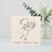 Vintage-Kitchen-Geschenk Valentinstag Karte (Stehend Vorderseite)