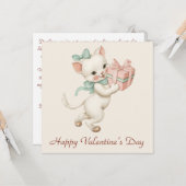 Vintage-Kitchen-Geschenk Valentinstag Karte (Vorderseite/Rückseite Beispiel)