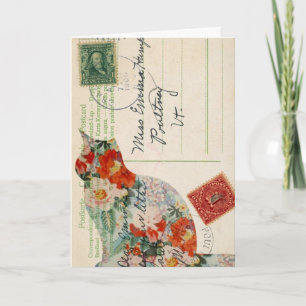 Vintage Kitchenette Digitale Kunst, Geburtstag Karte