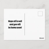 Vintage Kitten in Blume Postkarte (Rückseite)