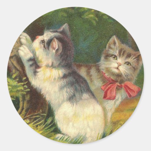 Vintage Kitten Stickers (Vorderseite)