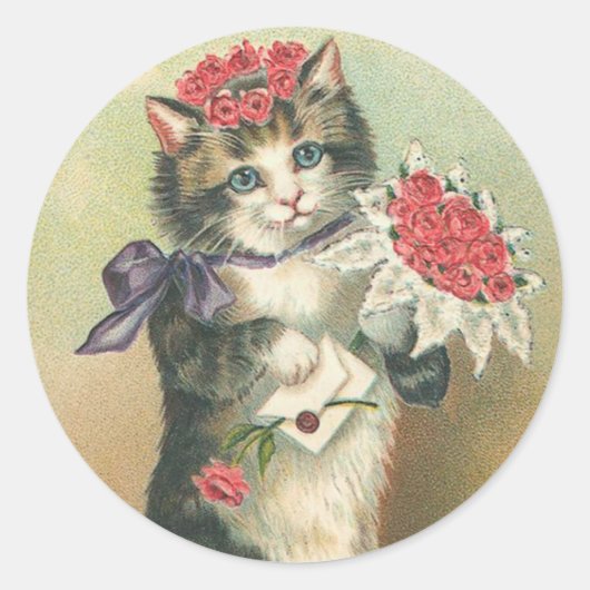 Vintage Kitten Stickers (Vorderseite)