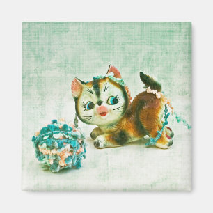 Vintage-Kitty-Katze Magnet