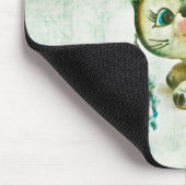 Vintage-Kitty-Katze Mousepad (Ecke)
