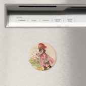 Vintage Kitty Magnet (In Situ (Geschirrspüler))