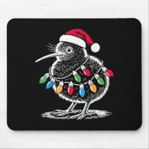Vintage Kiwi-Vogel-Weihnachtsmannmütze Weihnachtsl Mousepad