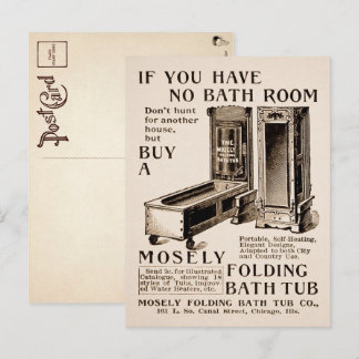 Vintage Klappwerbung Postkarte