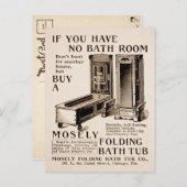 Vintage Klappwerbung Postkarte (Vorne/Hinten)