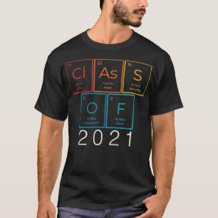 Vintage Klasse 2021 Hochschulabschluss T-Shirt