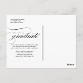 Vintage Klasse 2025 Hot Pink Foto Abschluss Postkarte (Rückseite)