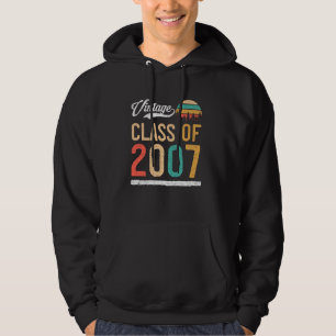 Vintage Klasse der Hochschule oder Uni 2007 Gradu Hoodie