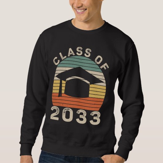 Vintage Klasse der Hochschule oder Uni 2033 Sweatshirt (Vorderseite)