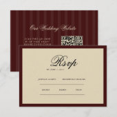 Vintage Klassik Ästhetik RSVP Karte (Vorne/Hinten)