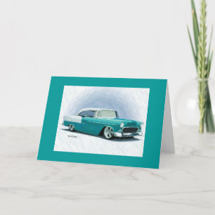 Vintage-Klassiker - 1956 Chevy Bel Air Karte