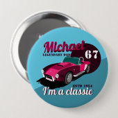 Vintage Klassiker Antiquitäten Auto legendärer Vat Button (Vorne & Hinten)