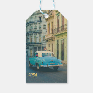 Vintage Klassiker Auto Havanna Kuba Straßenfotogra Geschenkanhänger