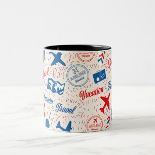 Vintage-Klassiker-Auto Zweifarbige Tasse