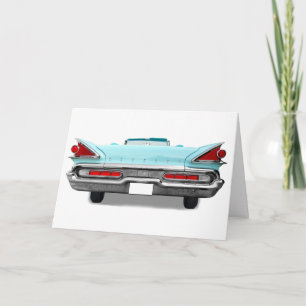 VINTAGE-KLASSIKER-AUTOS VATERSTAG-KARTE KARTE
