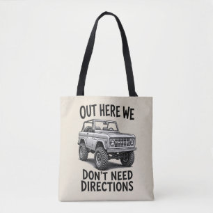 Vintage-Klassiker-Bronco-Offroad-Illustration Tasche