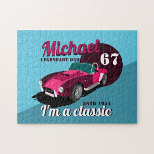 Vintage Klassiker Oldtimer legendärer Vater Name Puzzle