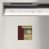Vintage klassische Architektur, Temple Entablature Magnet (In Situ (Geschirrspüler))