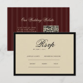 Vintage klassische Ästhetik  RSVP Karte (Vorne/Hinten)