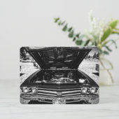 Vintage klassische Chevy Chevelle Car Fotografie Karte (Stehend Vorderseite)