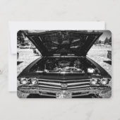 Vintage klassische Chevy Chevelle Car Fotografie Karte (Vorderseite)