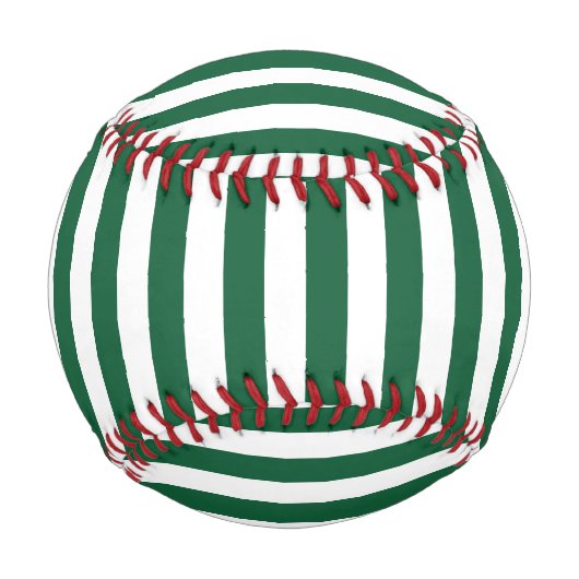 Vintage, klassische Flasche, grün und weiß Streife Baseball (Vorderseite)