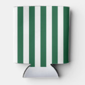 Vintage, klassische Flasche, grün und weiß Streife Dosenkühler (Vorderseite)