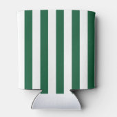 Vintage, klassische Flasche, grün und weiß Streife Dosenkühler (Rückseite)