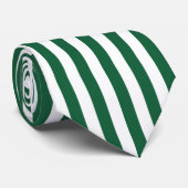 Vintage, klassische Flasche, grün und weiß Streife Krawatte (Gerollt)