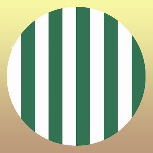 Vintage, klassische Flasche, grün und weiß Streife Runder Pappuntersetzer